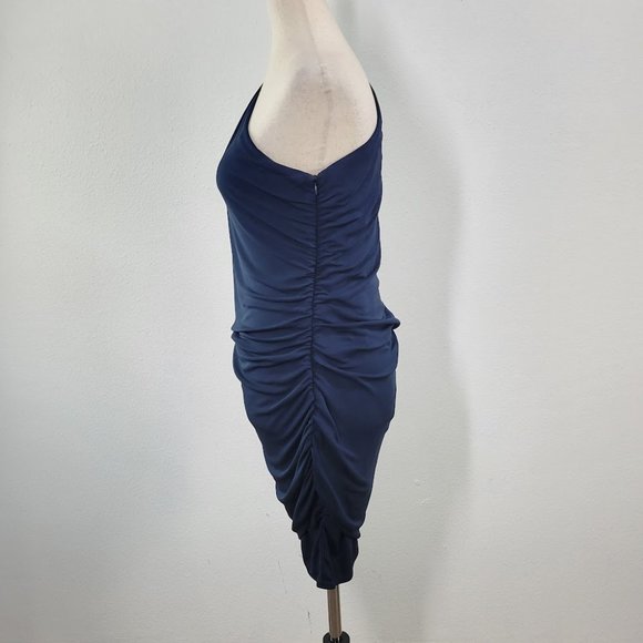 HAUTE HIPPIE  one shoulder mini dress Sz M - Picture 4 of 8